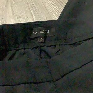 Talbots Ladies Pants Black, Pockets Sz 10